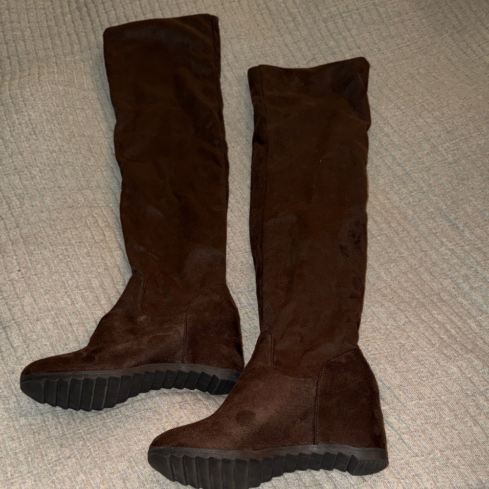NWB Chic Chocolate Over-the-Knee Boots